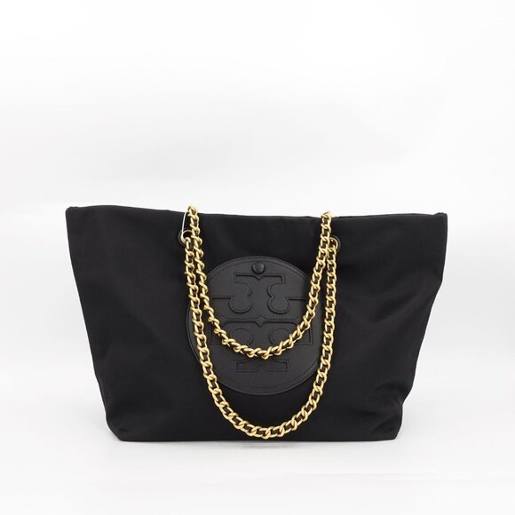 Tory Burch Ella Chain Tote Bag Black OS - Picture 6 of 16